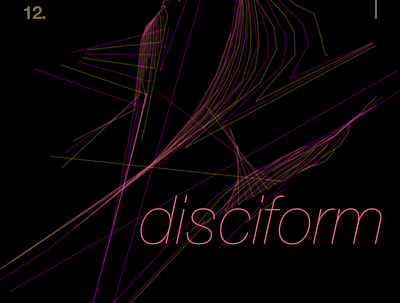 02_12: disciform dailyart flush generative art randomword vocab