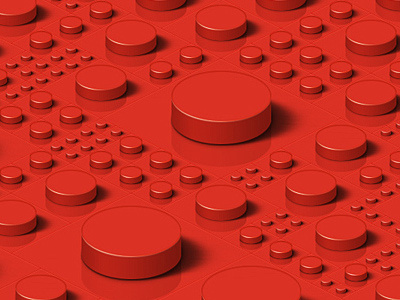Lego Pixels cylinder fun lego plastic red toy