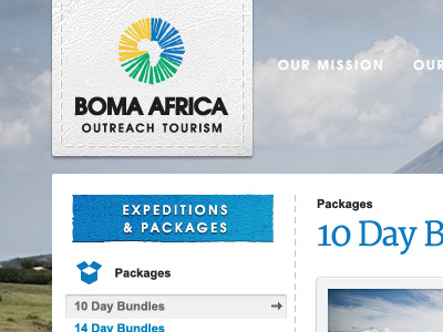 Boma Masthead (left) boma leather logo tourism white