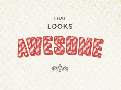 that looks awesome agency awesome gotham typography
