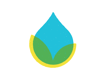 Drop & Leaf drop growth leaf logo water