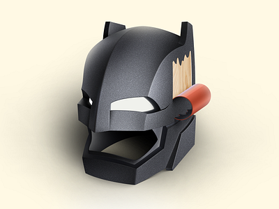 Batman armor helmet by Sergio Voicehovich on Dribbble