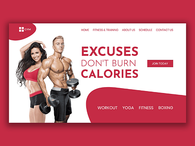 Gym Webpage UI Design agency best bestdesign creative download follow freelancer goodcolor landingpage latest mockup personalsite portfoliosite ui uidesign uikit uiux userexperience webpage website