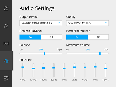 DailyUI #007 - Settings