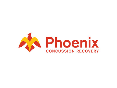 Phoenix Logo branding concussion design logo tbi