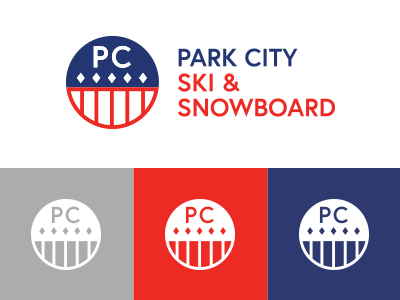 Park City Ski & Snowboard 2 branding design logo mark system typography