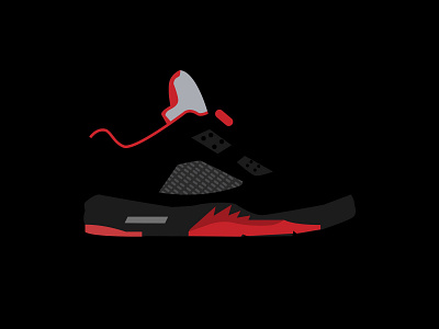 negative space sneaker study