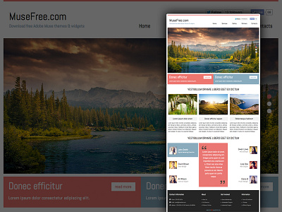 Download Adobe Muse Business Template