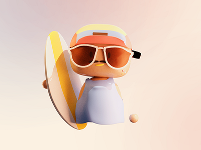 Wilouz 3d avatar design surfer