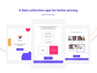 Price It app choice design ipad pricing survey ui ux