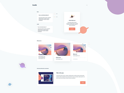 Cards design cards cards design cards ui design system space styleguide ui uidesign uxdesign