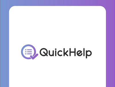 QuickHelp Logo app design logo vector