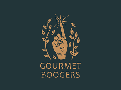 Gourmet Boogers 2 design digital drawing flat graphic illustration lettering painting retro texture typography vector vintage