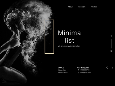 Minimalism UI black design minimalism ui