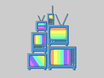 Color TV illustration