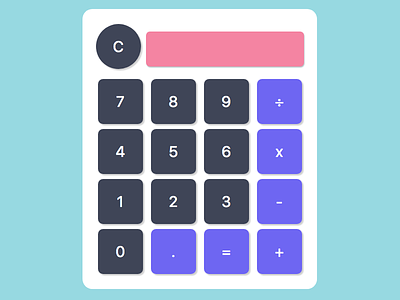 calculator calculator css flat gradient html responsive