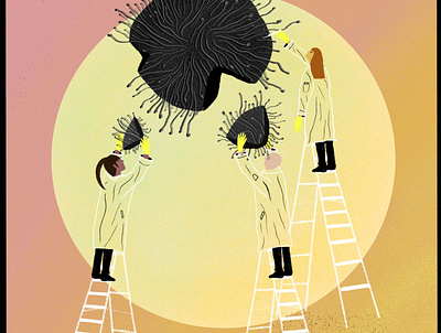 Viral Research art direction design digital illustration editorial illustration illustration