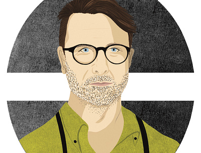 Jason Hammel for Starchefs Rising Stars Magazine digital illustration editorial illustration portrait illustration