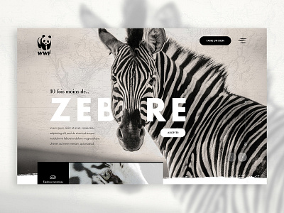 WWF Concept animals black white design photoshop protection web