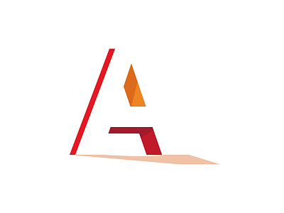 Abralazam [Red] branding design graphic icon identity logo mark orange personal red