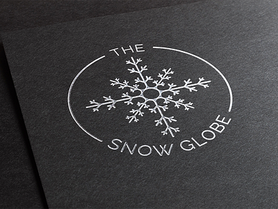 Snow Globe Logo black globe inspiration logo logo inspiration paper silver snow white