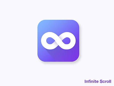 Infinite Scroll app clean design icon icons infinite infinite scroll infiniteloop inspiration mobile module scroll web