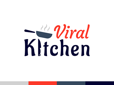 Viral Kitchen Logo brading clean cook cooking design icon illustration inspiration kitchen kitchen tools logo logo design viral