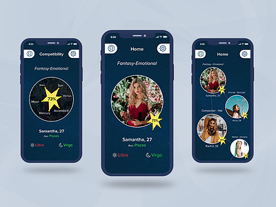 Horoscope Dating App Design application dating dating app design horoscope inspiration iphone mobile ui