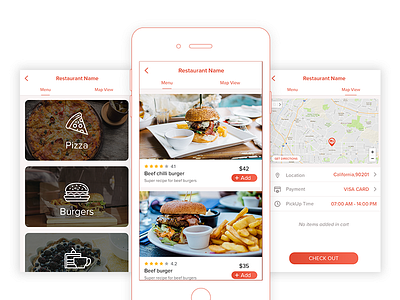 Local Food App design app clean design food food app inspiration iphone mobile ui