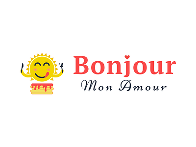 Pancakes Logo design bonjour branding clean design illustration inspiration logo logo design logo design branding logo inspiration mon amour vector