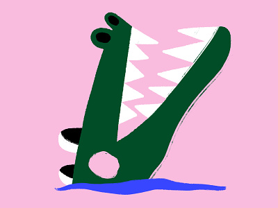 36 days of type // letter V 36daysoftype alligator character characterdesign colourful croc design digitalillustration illustration illustrator textures type
