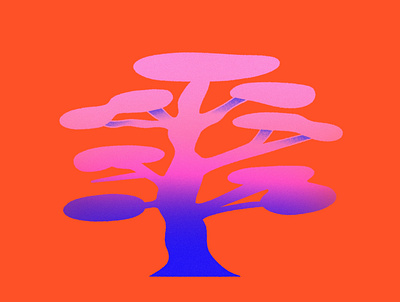 Nature studies: 04 colourful design digitalillustration illustration illustrator nature tree