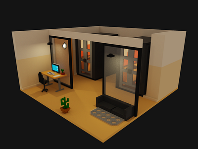 Voxel Study 3 - Work Room