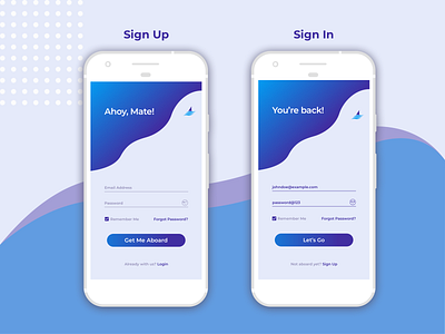 DailyUI Challenge #001 dailyui dailyui 001 sign in page sign up page ui