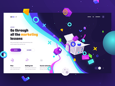 Seospace cosmos geexarts homepage illustration interface space typography