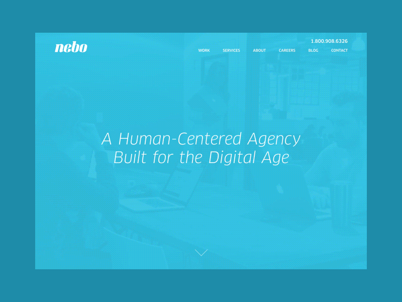Nebo Site atl atlanta design interactive design nebo ui web