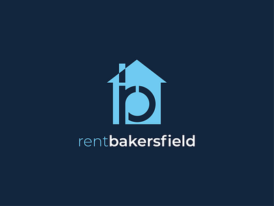 Rent Bakersfield Logo branding design flat icon illustration lettering logo minimal typography vector