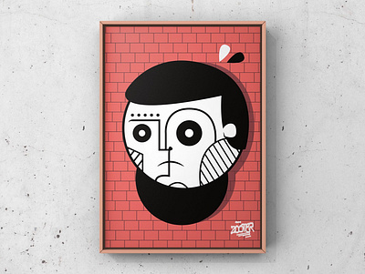 Sadness character character illustration characterdesign color geometric illustration