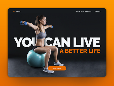 Fitness Center body crossfit fintness center fitness fitness club landing layout minmal site