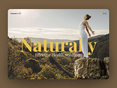 Natural Health health landing landing page layout minimal minimal site natural naturalhealth site ui design uiux design web design