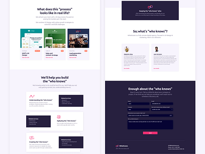 Landing page with some storytelling agency homepage homepage design landing page ui web web design web design agency website