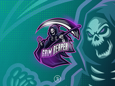 Grim reaper esport logo design art branding design dribbble esport esports game gaming grimreaper illustration logo mascot sport vector