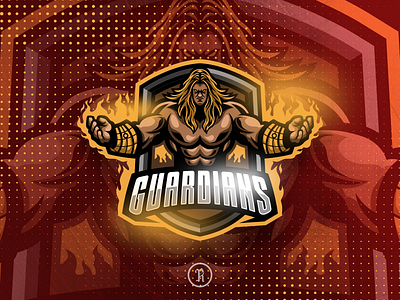 Guardians viking esport logo branding design esport game guard guardians illustration knight logo mascot spartan sport team vector