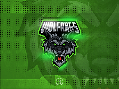 Wolfangs wolf mascot logo