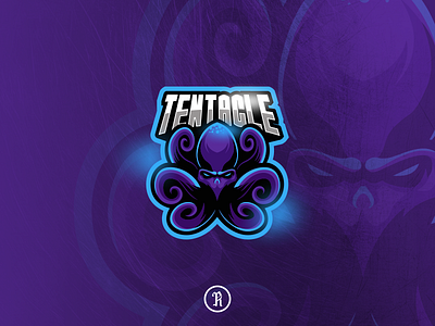 tentacle octopus kraken mascot logo art brand branding cartoon character design esport game gaming illustration kraken logo mascot octopus sport team tentacle twitch typography vector