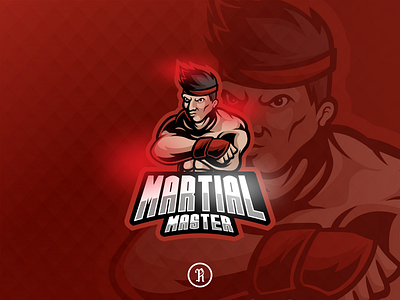 Martial master mascot sport logo art branding cartoon character club design esport fight fight club fighter game gaming illustration logo martial mascot sport team twitch vector