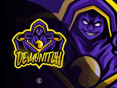 Demonitch art branding character csgo design dota2 dribbble esport game gaming illustration logo mascot sport stream team twitch valorant vector witch