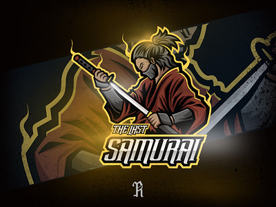 The Last Samurai art branding design dota2 dribbble esport fortnite game gaming illustration japan katana logo mascot ninja samurai sport team typography vector