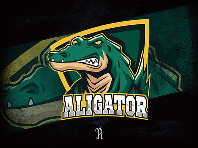 Alligator alligator art branding csgo design dota2 dribbble esport esports fortnite game gaming green illustration logo mascot sport team twitch vector