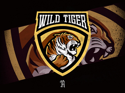 Wild Tiger angry art branding design dribbble esport fortnite game gaming illustration logo mascot sport team tiger twitch vector wild wild animal yellow